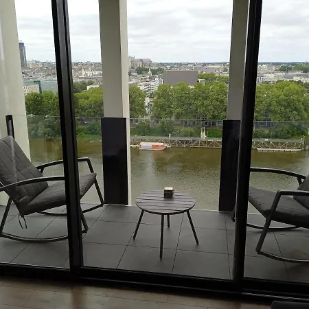 Appartement Standing Vue Panoramique Sur Nantes Exterior foto